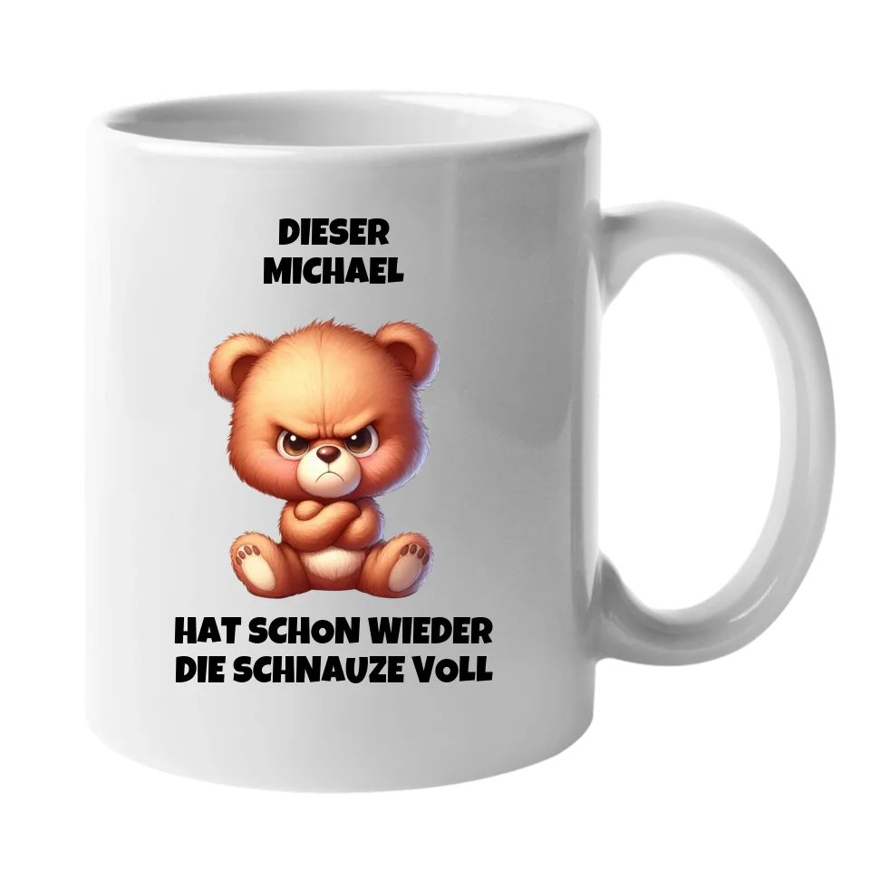 Schnauze voll - Tasse (personalisierbar) Standard Mug White STD