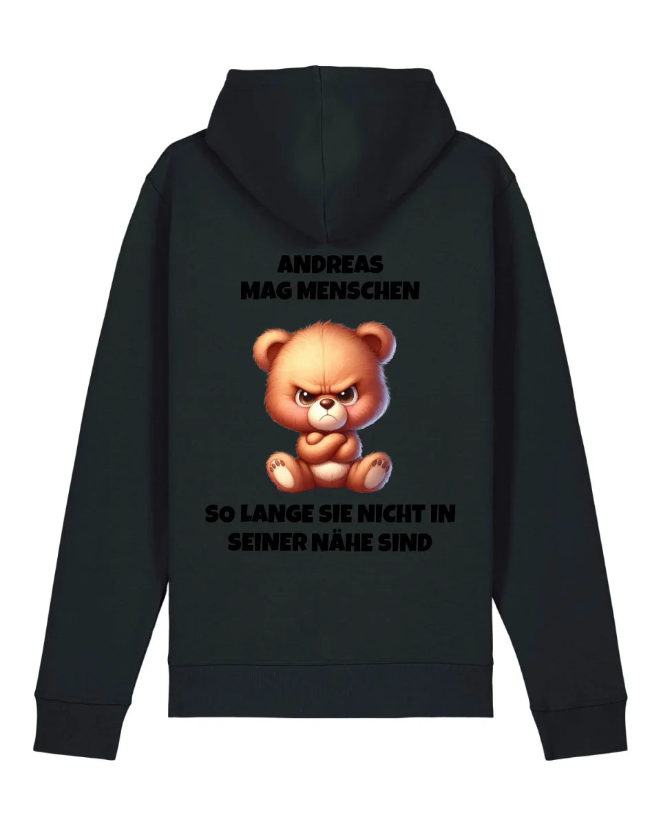 Ich mag Menschen - Organic Unisex Hoodie (personalisierbar) Drummer 2.0 Hoodie ST ST Black
