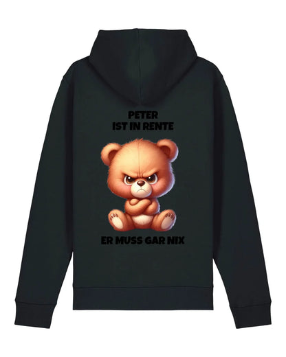 Ich bin in Rente - Organic Unisex Hoodie (personalisierbar) Drummer 2.0 Hoodie ST ST Black