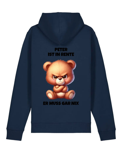 Ich bin in Rente - Organic Unisex Hoodie (personalisierbar) Drummer 2.0 Hoodie ST ST French-Navy
