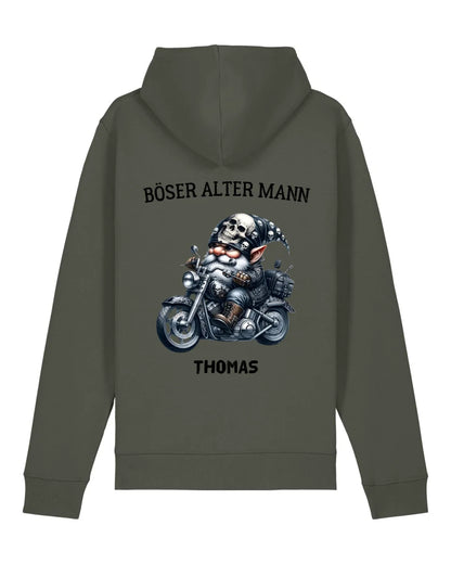 Böser alter Mann - Organic Unisex Hoodie (personalisierbar) Drummer 2.0 Hoodie ST ST Khaki