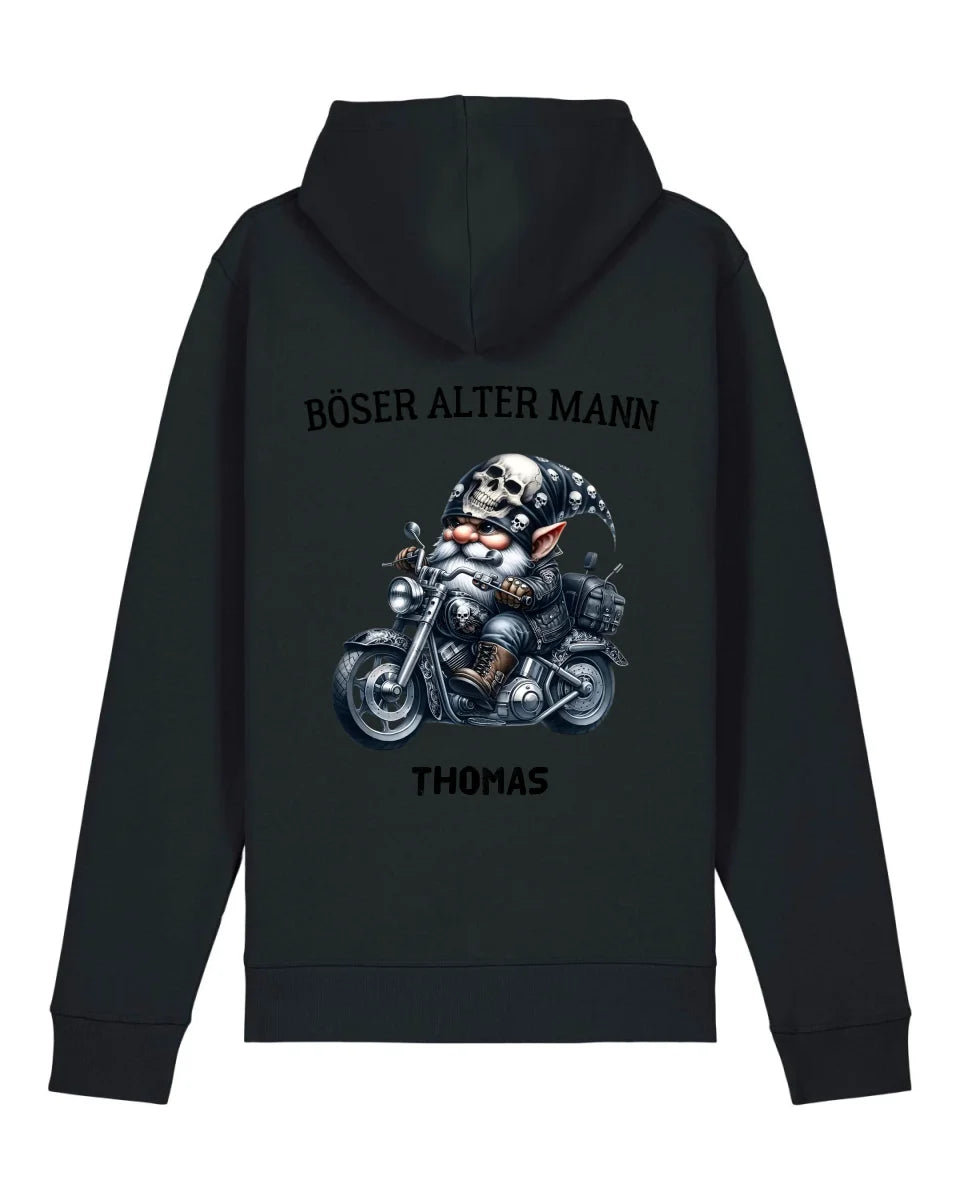 Böser alter Mann - Organic Unisex Hoodie (personalisierbar) Drummer 2.0 Hoodie ST ST Black