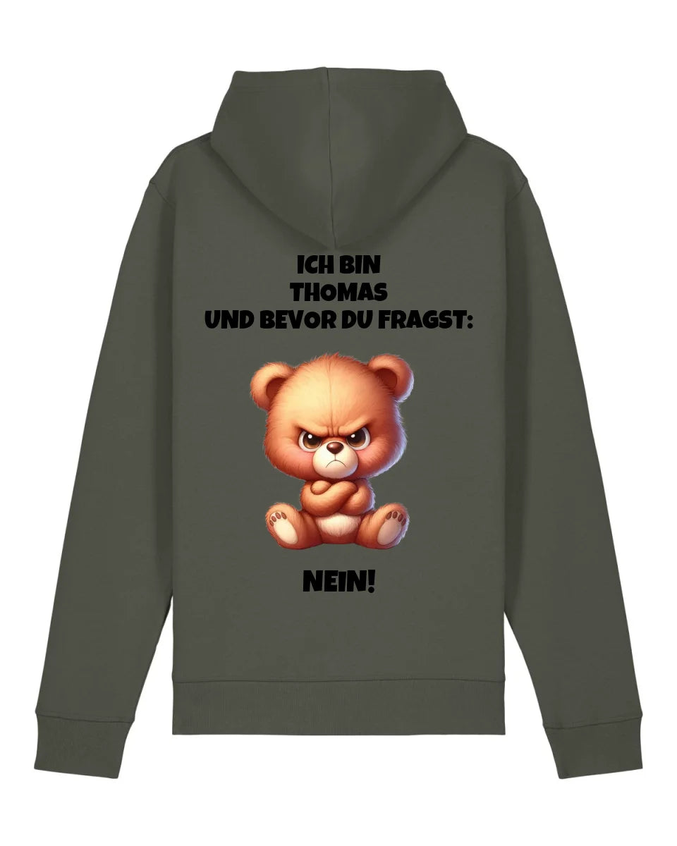 Nein - Organic Unisex Hoodie (personalisierbar) Drummer 2.0 Hoodie ST ST Khaki