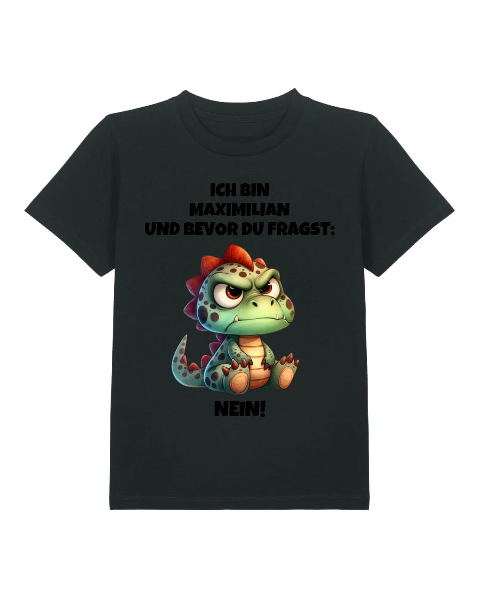 Nein - Organic Kid's Shirt (personalisierbar) Mini Creator T-Shirt ST ST Black