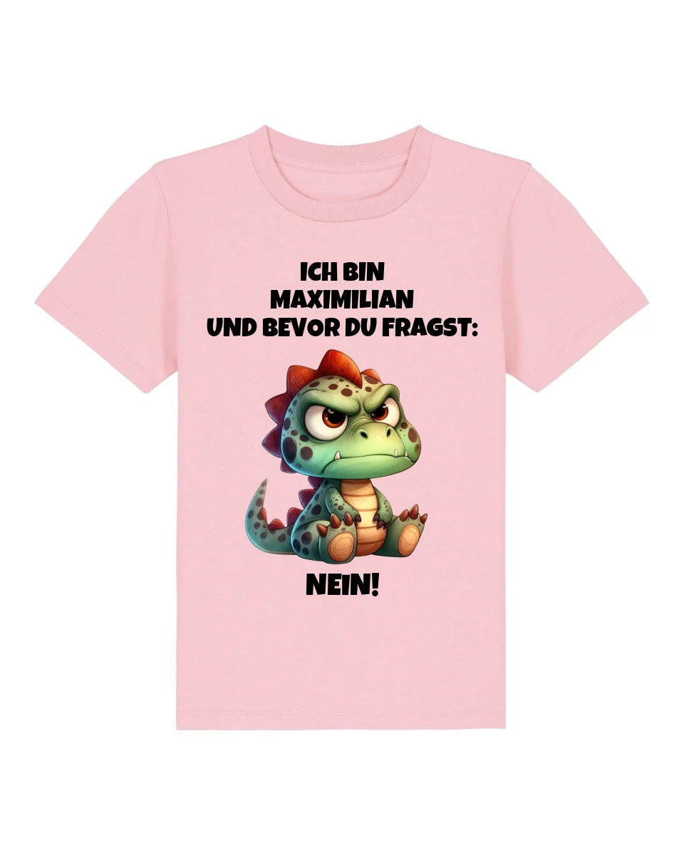 Nein - Organic Kid's Shirt (personalisierbar) Mini Creator T-Shirt ST ST Cotton-Pink