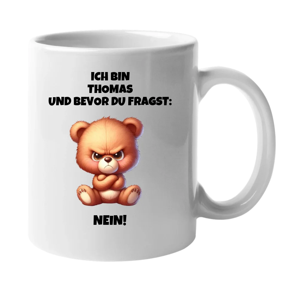 Nein - Tasse (personalisierbar) Standard Mug White STD