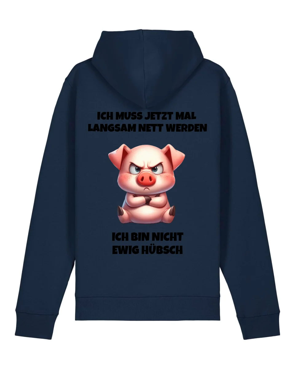 Nicht ewig hübsch - Organic Unisex Hoodie (personalisierbar) Drummer 2.0 Hoodie ST ST French-Navy