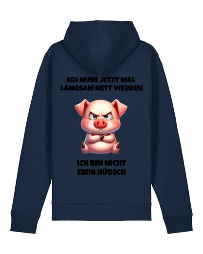 Nicht ewig hübsch - Organic Unisex Hoodie (personalisierbar) Drummer 2.0 Hoodie ST ST French-Navy