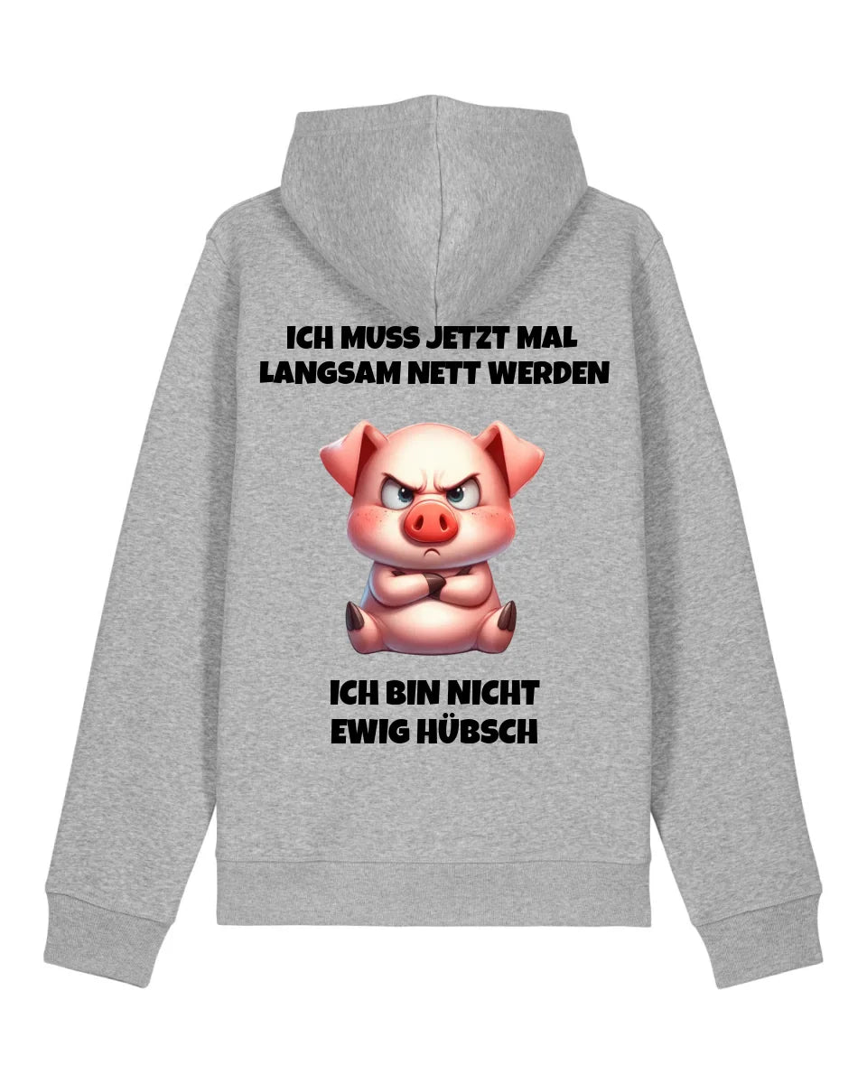 Nicht ewig hübsch - Organic Unisex Hoodie (personalisierbar) Drummer 2.0 Hoodie ST ST Heather-Grey