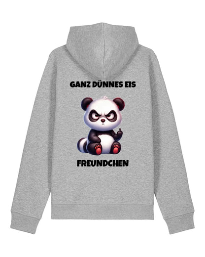 Ganz dünnes Eis - Organic Unisex Hoodie (personalisierbar) Drummer 2.0 Hoodie ST ST Heather-Grey