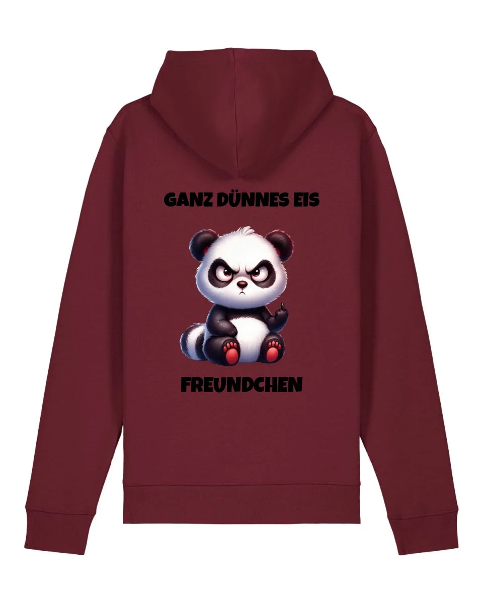 Ganz dünnes Eis - Organic Unisex Hoodie (personalisierbar) Drummer 2.0 Hoodie ST ST Burgundy