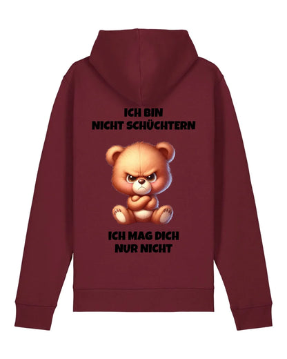 Nicht schüchtern - Organic Unisex Hoodie (personalisierbar) Drummer 2.0 Hoodie ST ST Burgundy