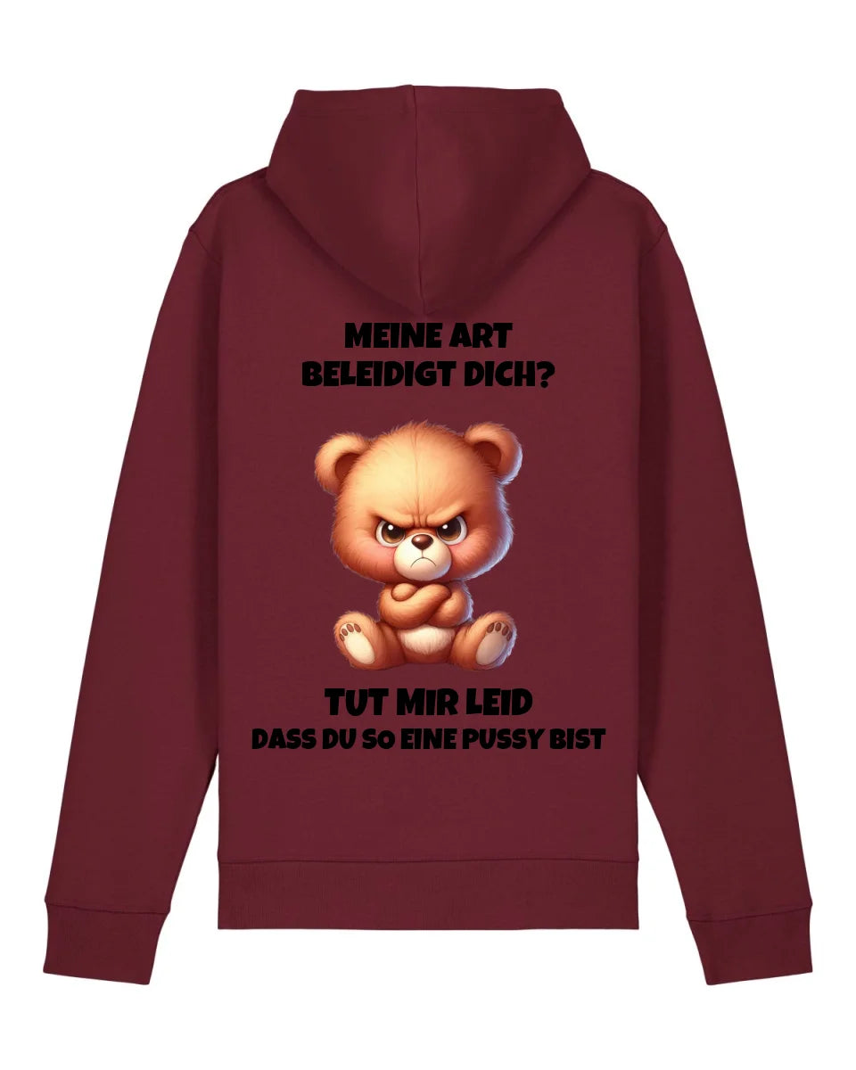 Pussy - Organic Unisex Hoodie (personalisierbar) Drummer 2.0 Hoodie ST ST Burgundy