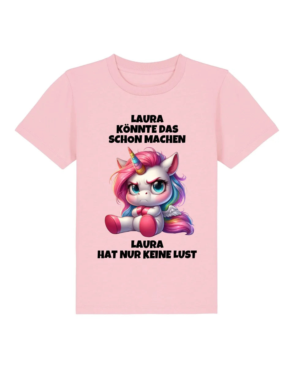 Nur keine Lust - Organic Kid's Shirt (personalisierbar) Mini Creator T-Shirt ST ST Cotton-Pink