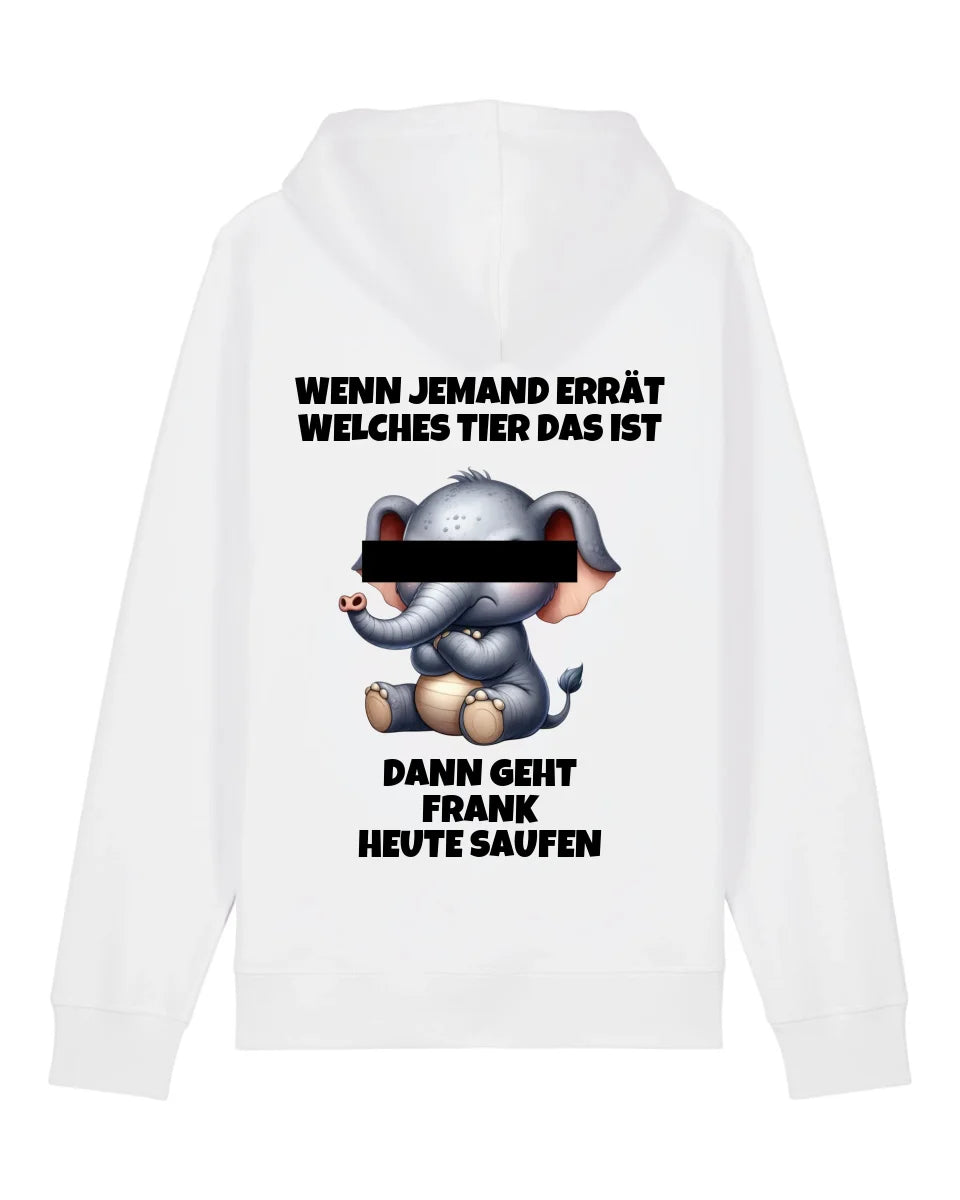 Wer errät das Tier? - Organic Unisex Hoodie (personalisierbar) Drummer 2.0 Hoodie ST ST