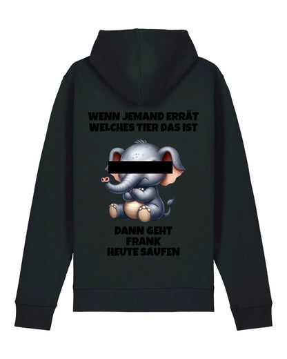 Wer errät das Tier? - Organic Unisex Hoodie (personalisierbar) Drummer 2.0 Hoodie ST ST Black