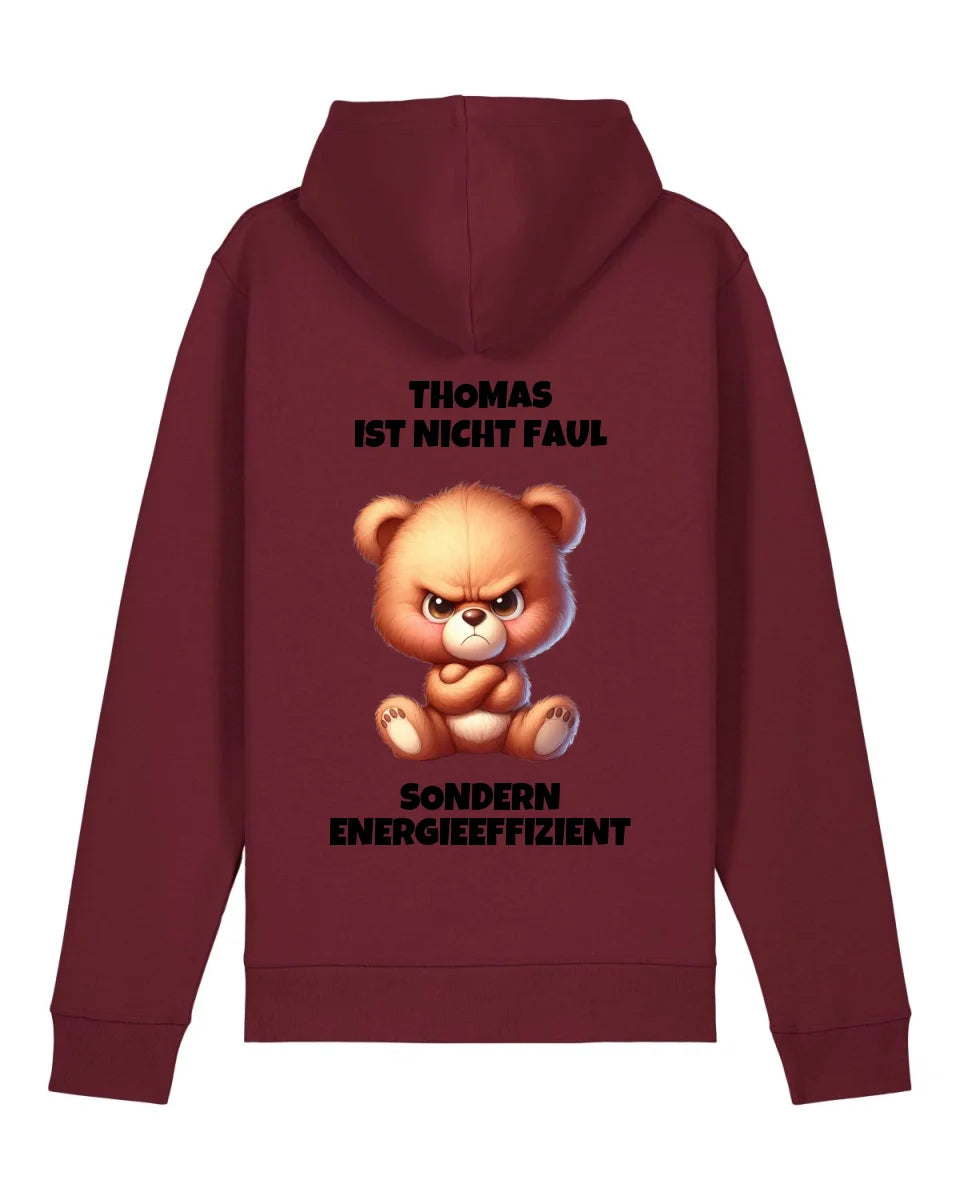 Energieeffizient - Organic Unisex Hoodie (personalisierbar) Drummer 2.0 Hoodie ST ST Burgundy