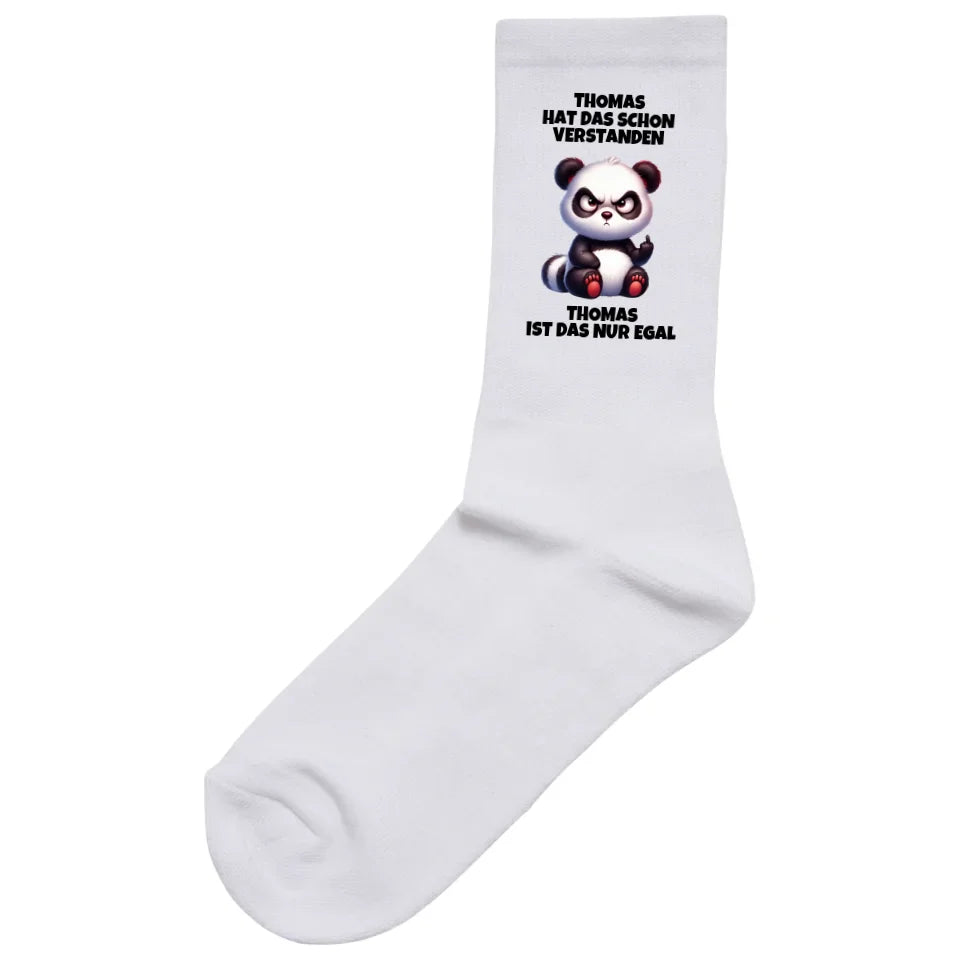Verstanden aber egal - Socken (personalisierbar) Socken White
