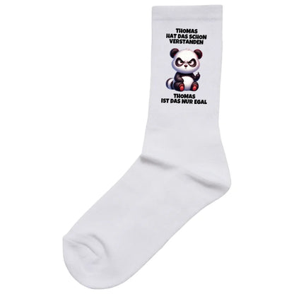Verstanden aber egal - Socken (personalisierbar) Socken White