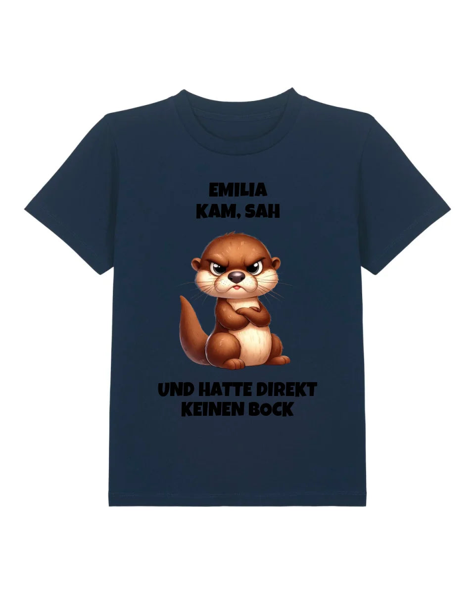 Direkt keinen Bock - Organic Kid's Shirt (personalisierbar) Mini Creator T-Shirt ST ST French-Navy