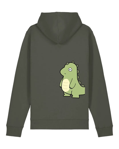 Dino Pärchen - Organic Unisex Hoodie (1 Stck.) Drummer 2.0 Hoodie ST ST Khaki
