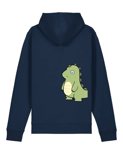 Dino Pärchen - Organic Unisex Hoodie (1 Stck.) Drummer 2.0 Hoodie ST ST French-Navy
