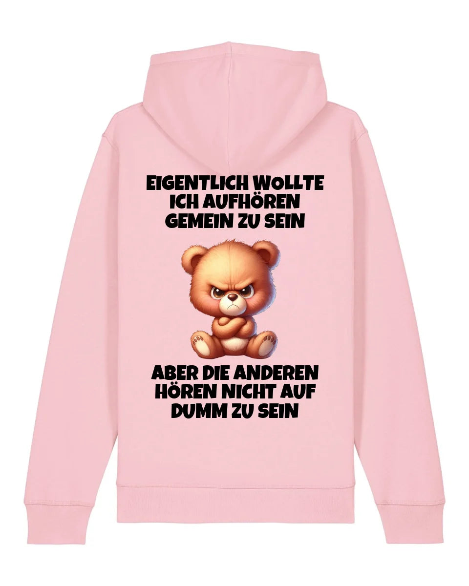 Nicht mehr gemein sein - Organic Unisex Hoodie (personalisierbar) Drummer 2.0 Hoodie ST ST Cotton-Pink