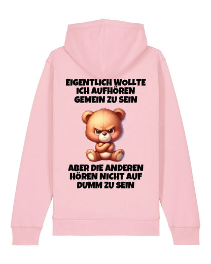 Nicht mehr gemein sein - Organic Unisex Hoodie (personalisierbar) Drummer 2.0 Hoodie ST ST Cotton-Pink