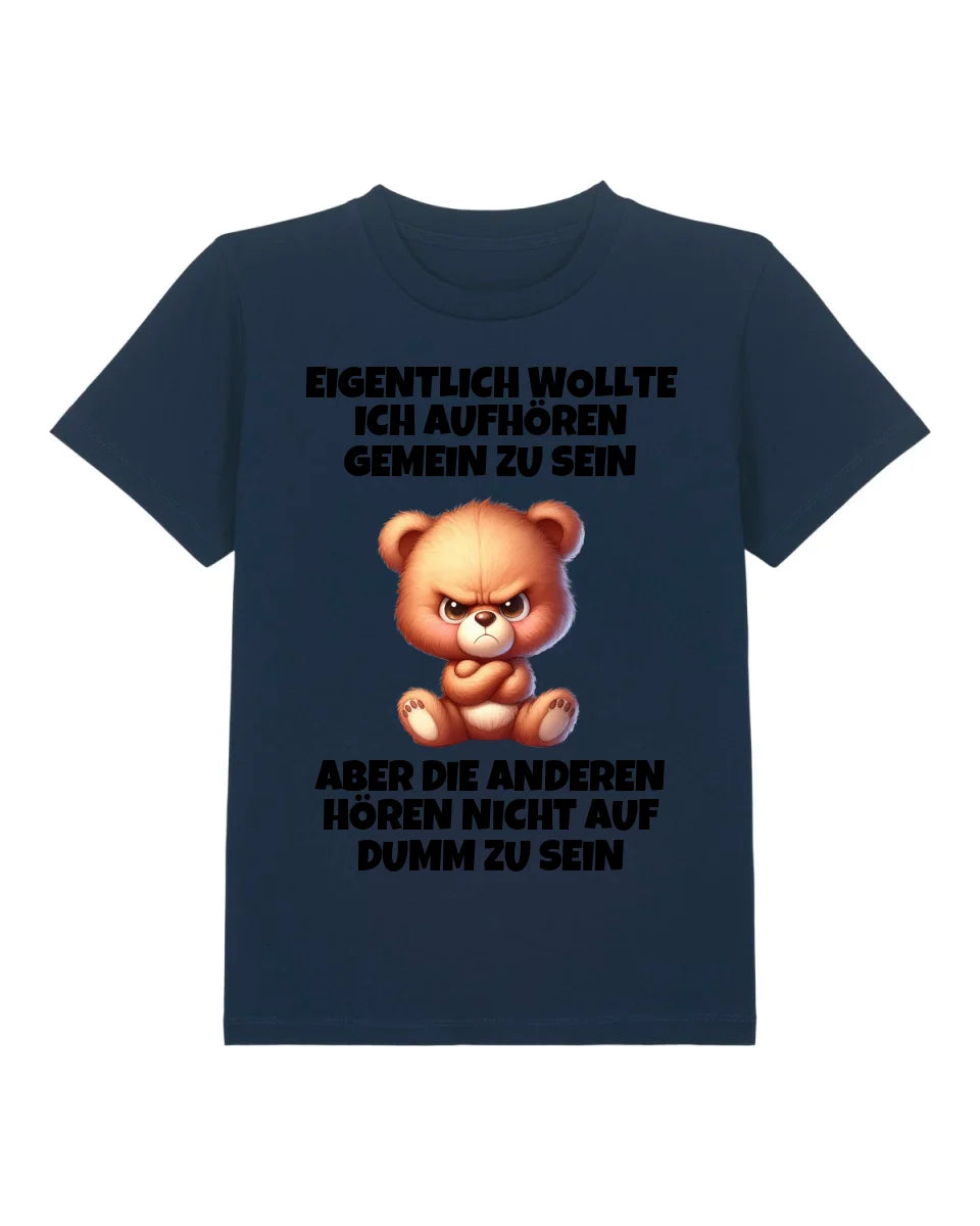Nicht mehr gemein sein - Organic Kid's Shirt (personalisierbar) Mini Creator T-Shirt ST ST French-Navy