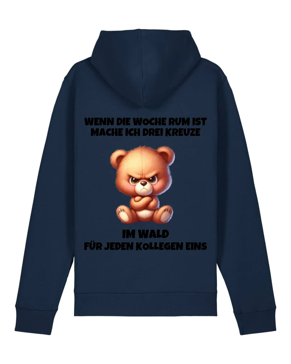 Drei Kreuze - Organic Unisex Hoodie (personalisierbar) Drummer 2.0 Hoodie ST ST French-Navy