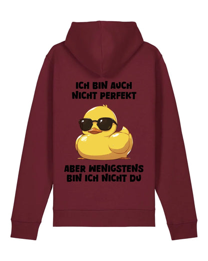 Nicht perfekt - Organic Unisex Hoodie (personalisierbar) Drummer 2.0 Hoodie ST ST Burgundy