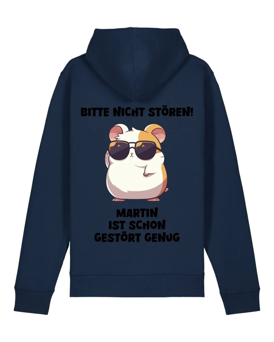 Gestört genug - Organic Unisex Hoodie (personalisierbar) Drummer 2.0 Hoodie ST ST French-Navy