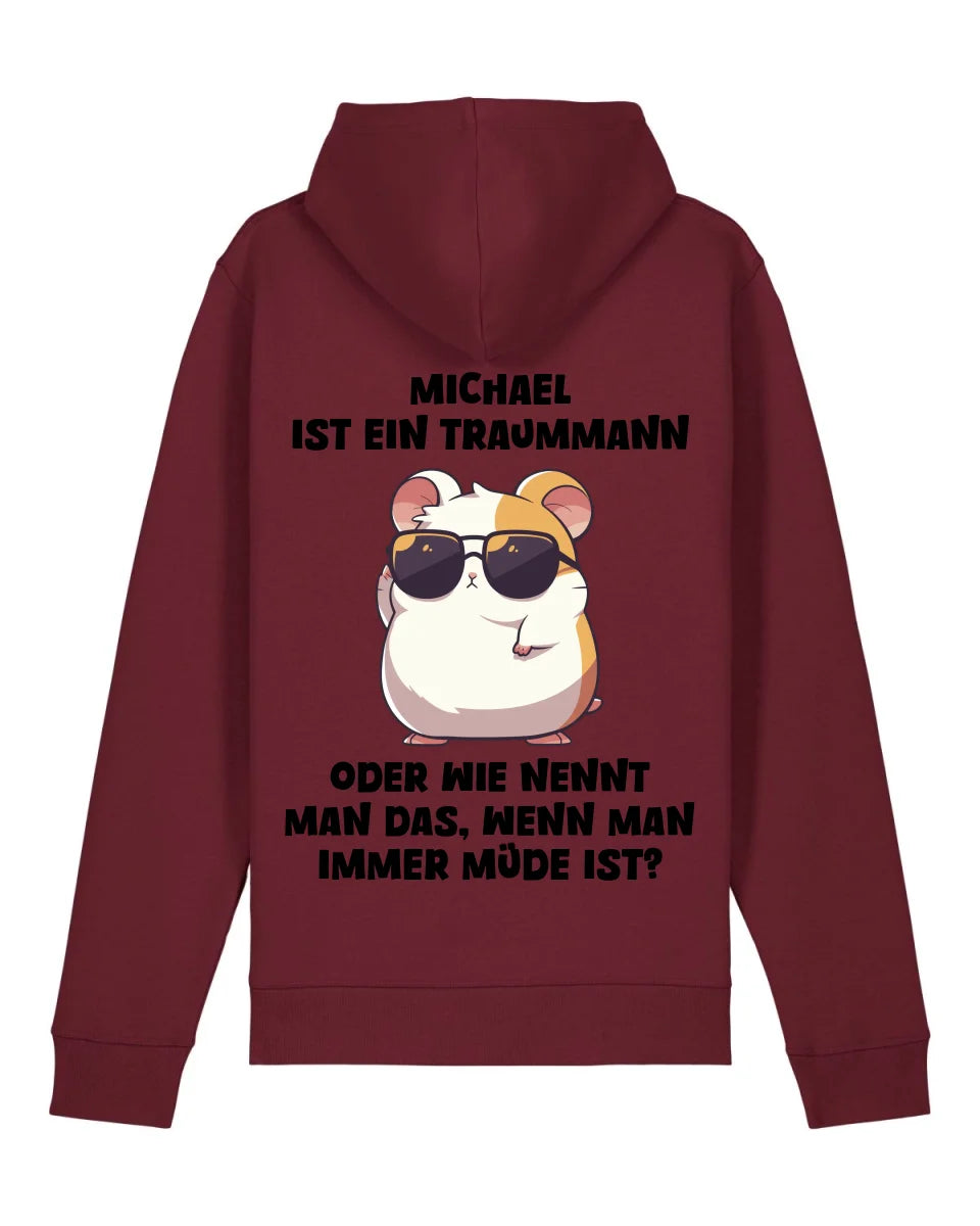 Traummann - Organic Unisex Hoodie (personalisierbar) Drummer 2.0 Hoodie ST ST Burgundy