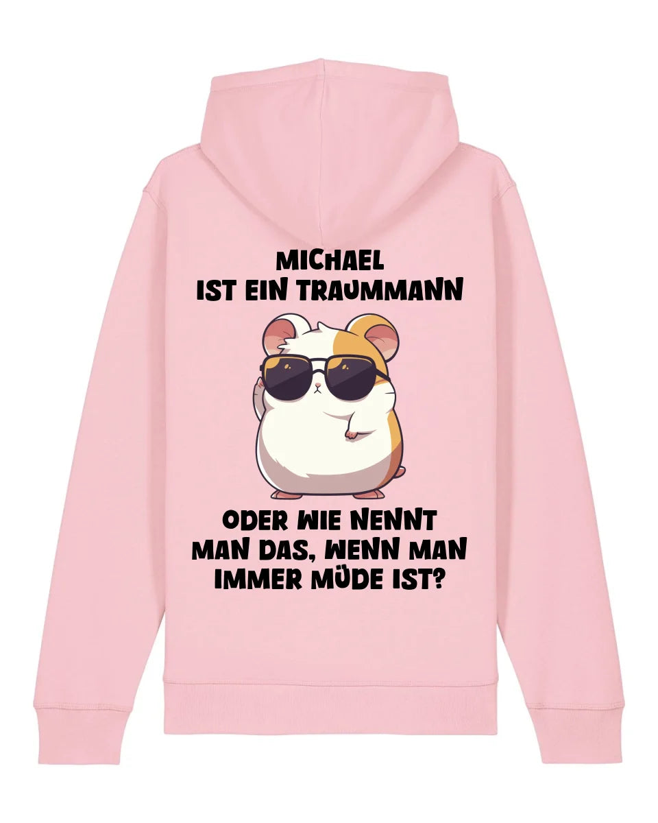 Traummann - Organic Unisex Hoodie (personalisierbar) Drummer 2.0 Hoodie ST ST Cotton-Pink