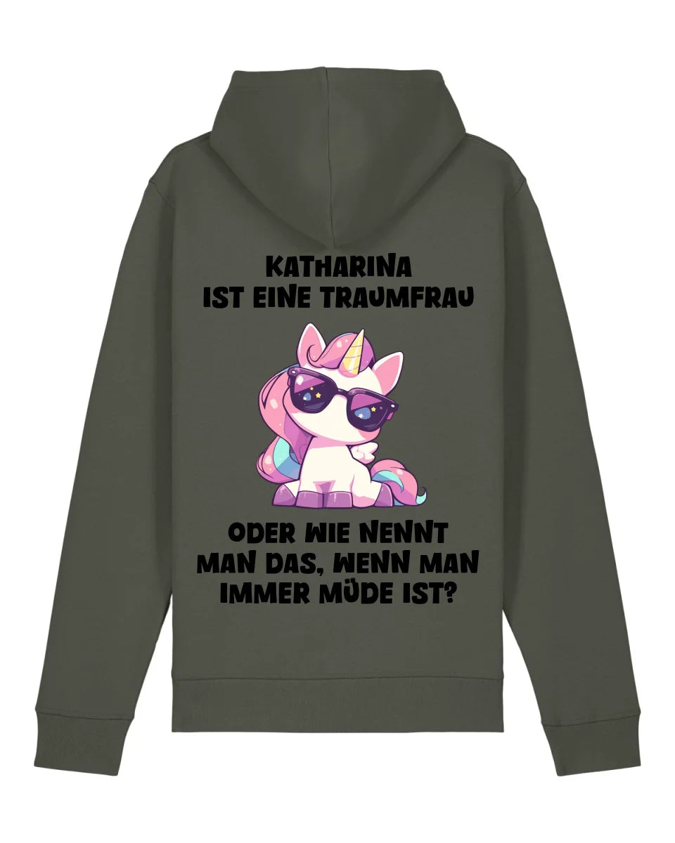 Traumfrau - Organic Unisex Hoodie (personalisierbar) Drummer 2.0 Hoodie ST ST Khaki