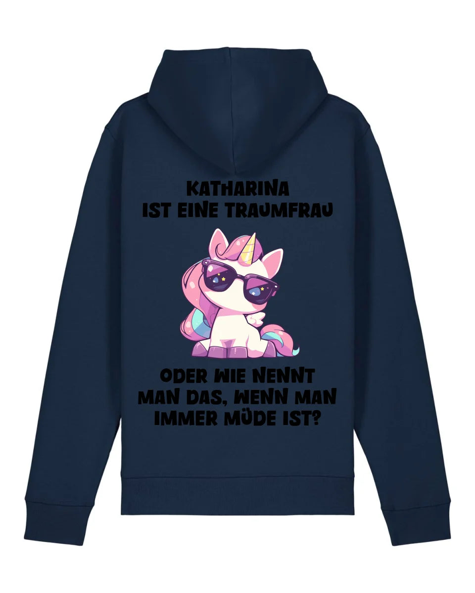 Traumfrau - Organic Unisex Hoodie (personalisierbar) Drummer 2.0 Hoodie ST ST French-Navy