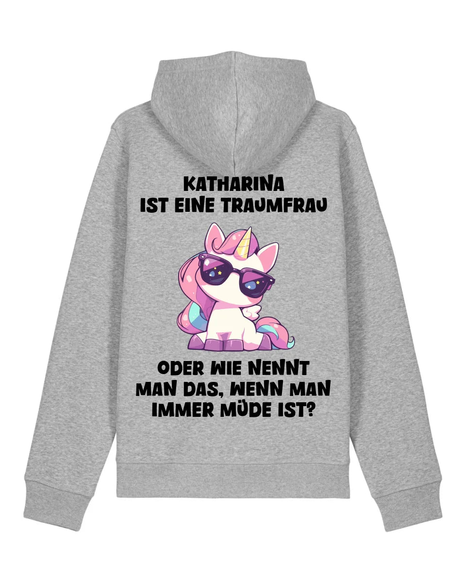 Traumfrau - Organic Unisex Hoodie (personalisierbar) Drummer 2.0 Hoodie ST ST Heather-Grey
