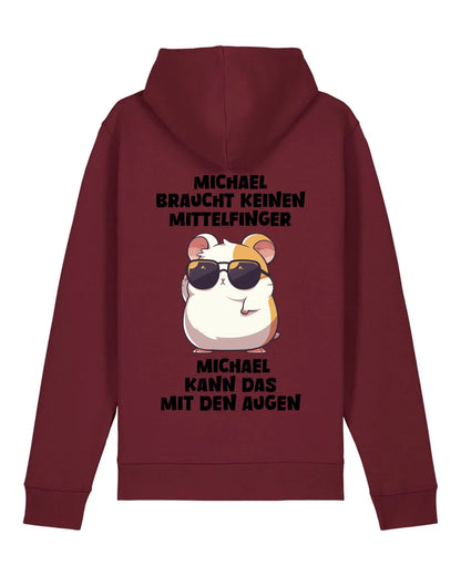 Keinen Mittelfinger - Organic Unisex Hoodie (personalisierbar) Drummer 2.0 Hoodie ST ST Burgundy
