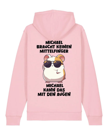 Keinen Mittelfinger - Organic Unisex Hoodie (personalisierbar) Drummer 2.0 Hoodie ST ST Cotton-Pink