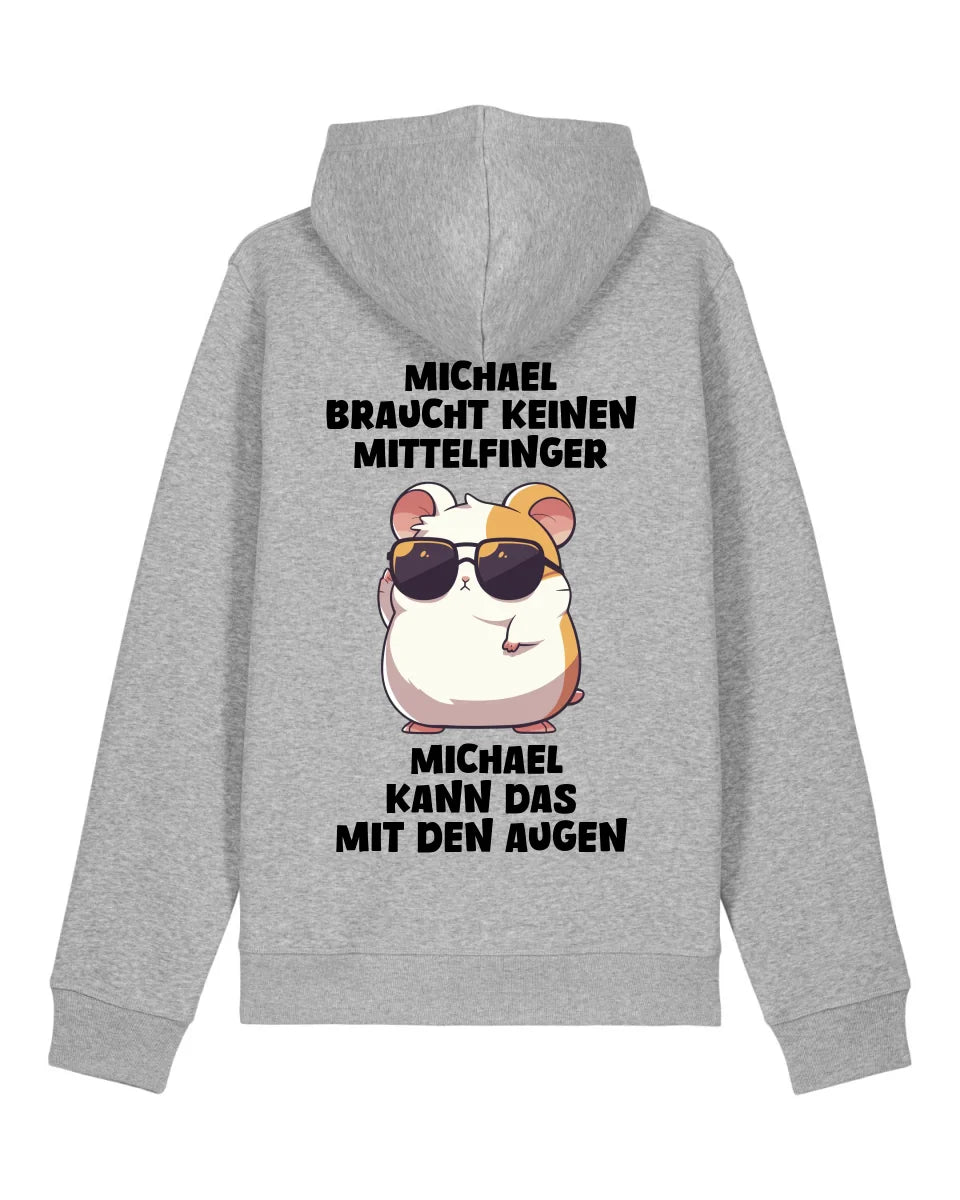 Keinen Mittelfinger - Organic Unisex Hoodie (personalisierbar) Drummer 2.0 Hoodie ST ST Heather-Grey