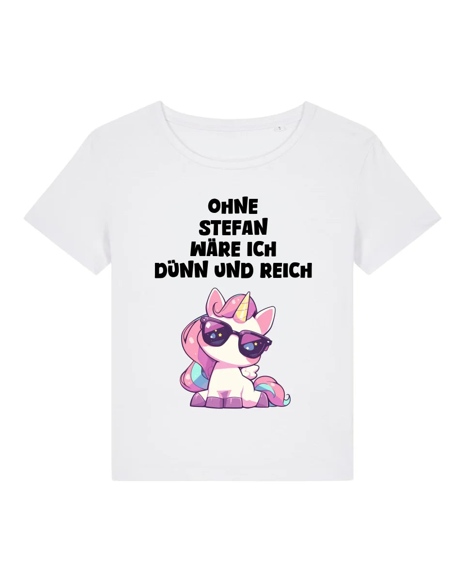 Dünn und reich - Organic Women's Shirt (personalisierbar) Serena T-Shirt ST ST White