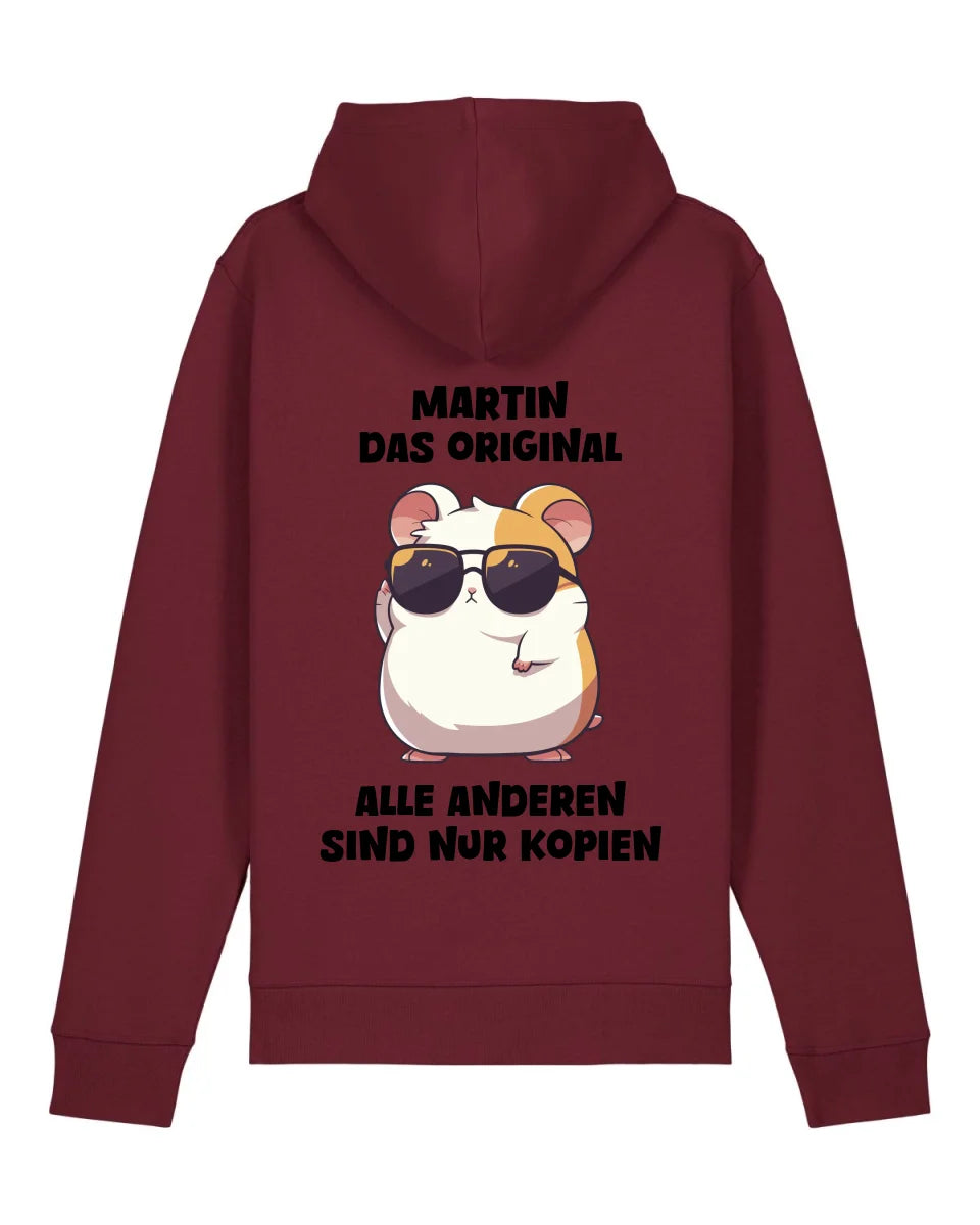 Das Original - Organic Unisex Hoodie (personalisierbar) Drummer 2.0 Hoodie ST ST Burgundy