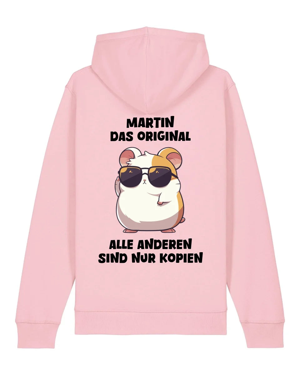 Das Original - Organic Unisex Hoodie (personalisierbar) Drummer 2.0 Hoodie ST ST Cotton-Pink
