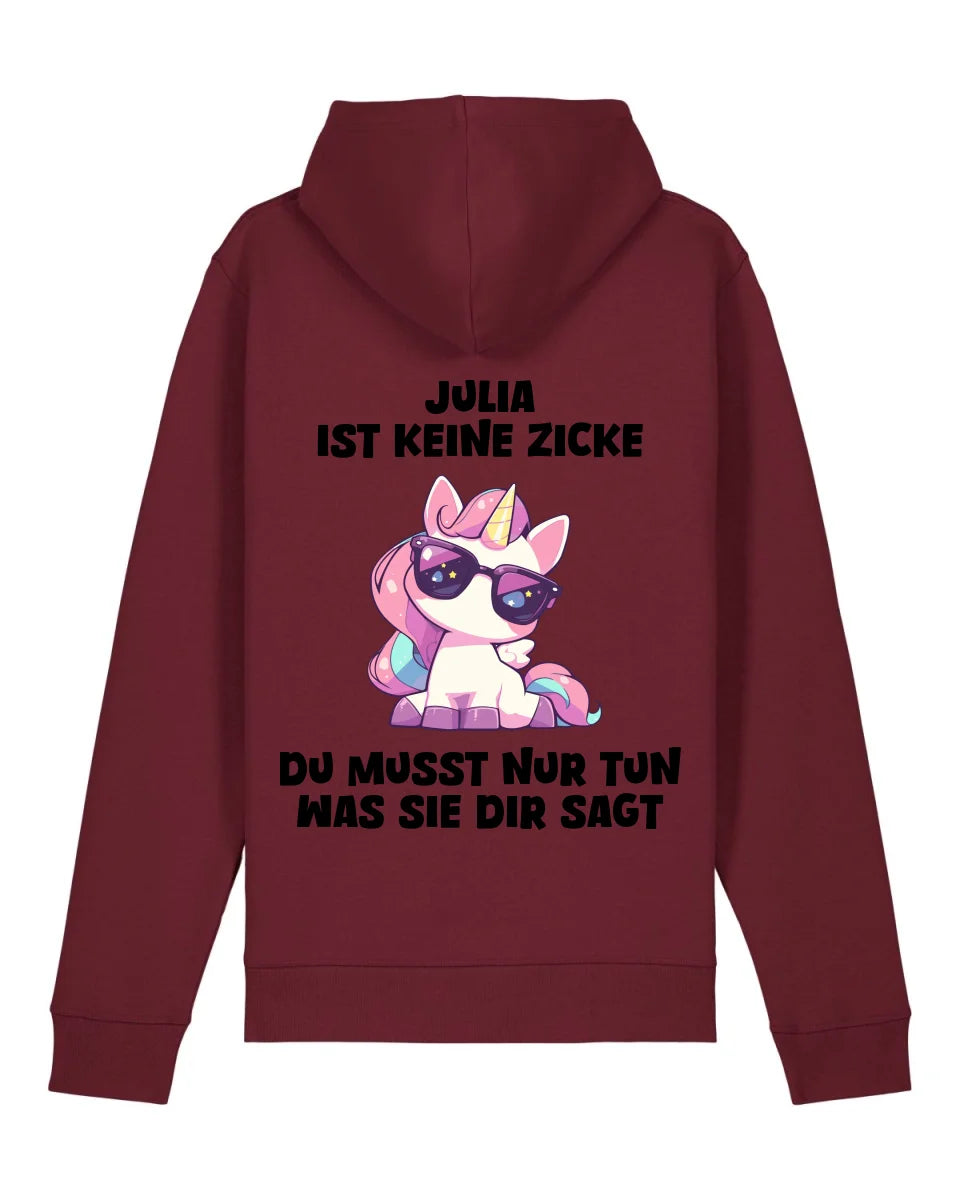 Keine Zicke - Organic Unisex Hoodie (personalisierbar) Drummer 2.0 Hoodie ST ST Burgundy
