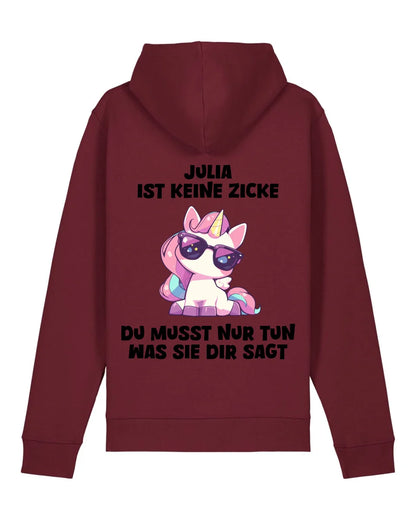 Keine Zicke - Organic Unisex Hoodie (personalisierbar) Drummer 2.0 Hoodie ST ST Burgundy