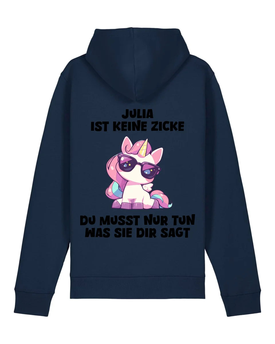Keine Zicke - Organic Unisex Hoodie (personalisierbar) Drummer 2.0 Hoodie ST ST French-Navy