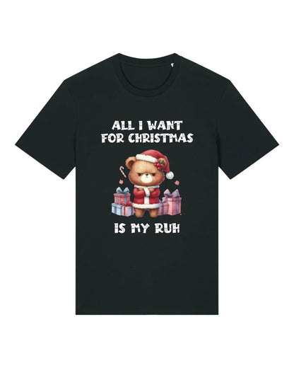 All I Want for Christmas - Organic Men's Shirt (personalisierbar) Crafter T-Shirt ST ST Black