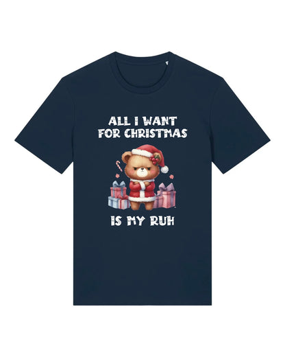 All I Want for Christmas - Organic Men's Shirt (personalisierbar) Crafter T-Shirt ST ST French-Navy