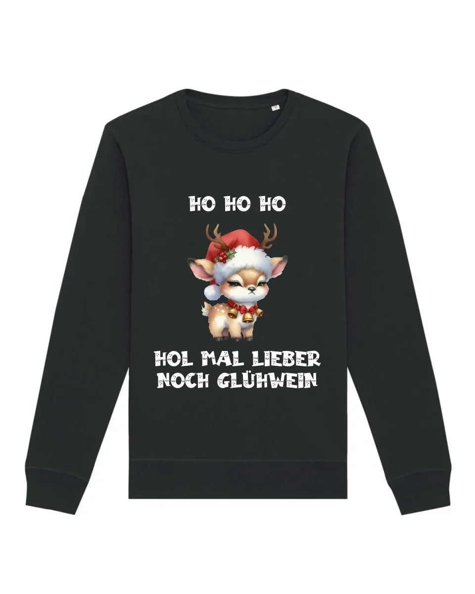 Hol mal Glühwein - Bio Unisex Sweatshirt (personalisierbar) Roller Sweatshirt ST ST Black