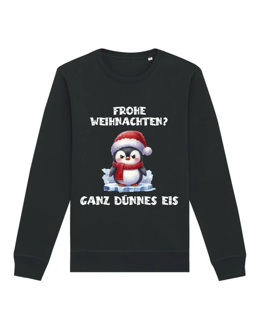 Frohe Weihnachten? - Bio Unisex Sweatshirt (personalisierbar) Roller Sweatshirt ST ST Black